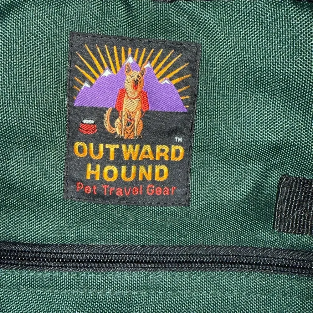 Outward Hound Green Backpack for pets small dogs